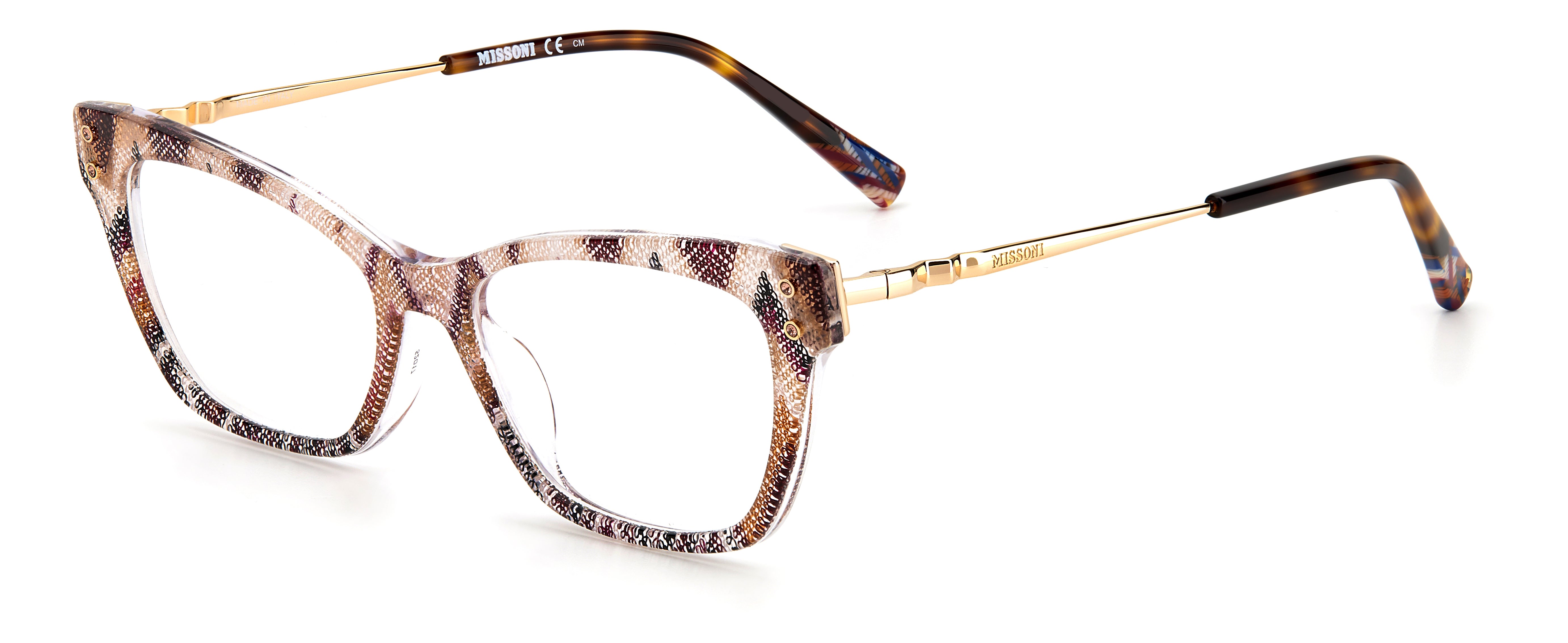 M Missoni Gray Acetate Glasses (Frames)