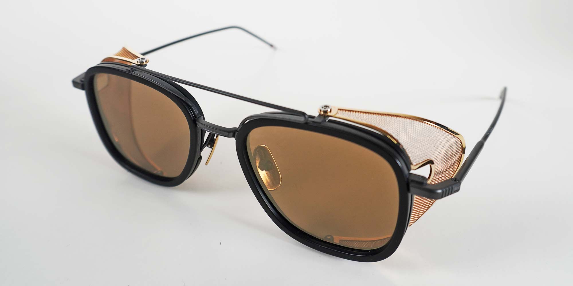THOM BROWNE-TB-808-MATTE BLACK - B-0-SUNGLASSES product image