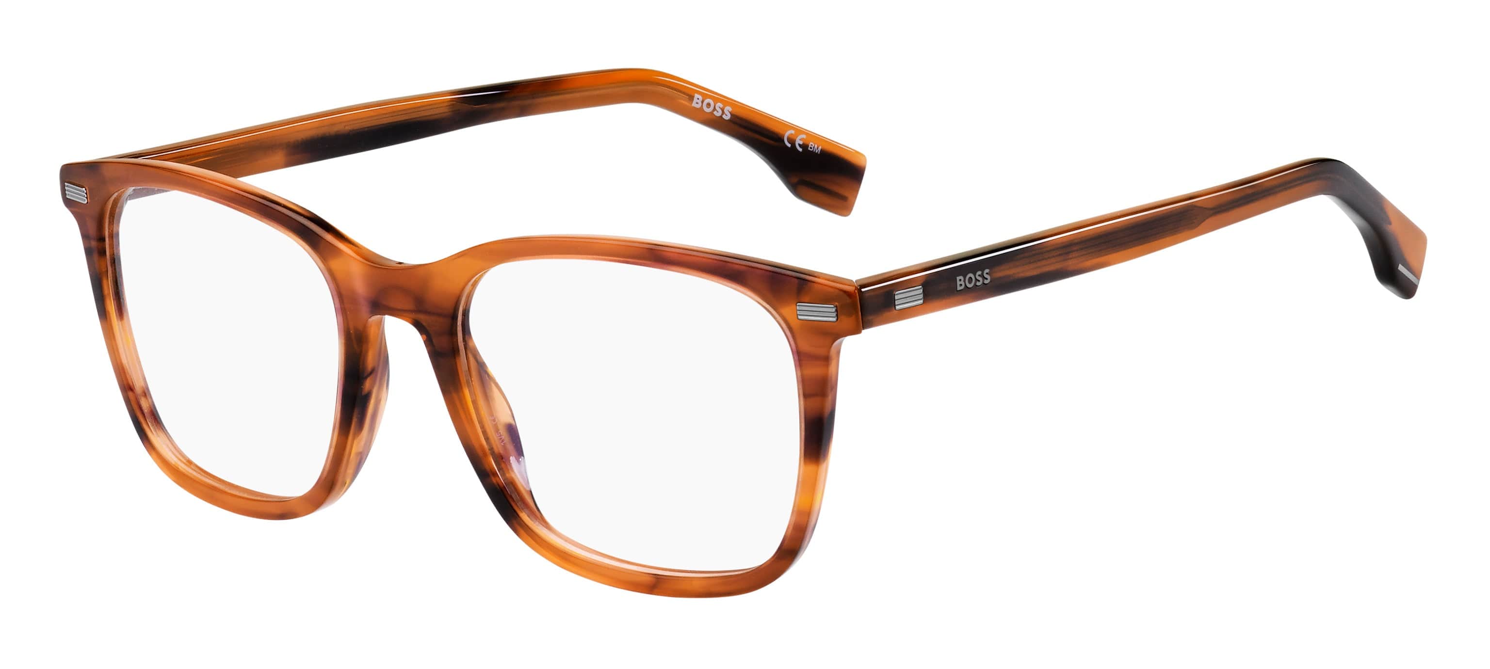 Boss By Hugo Boss Havana Full-Rim Square Eyeglasses