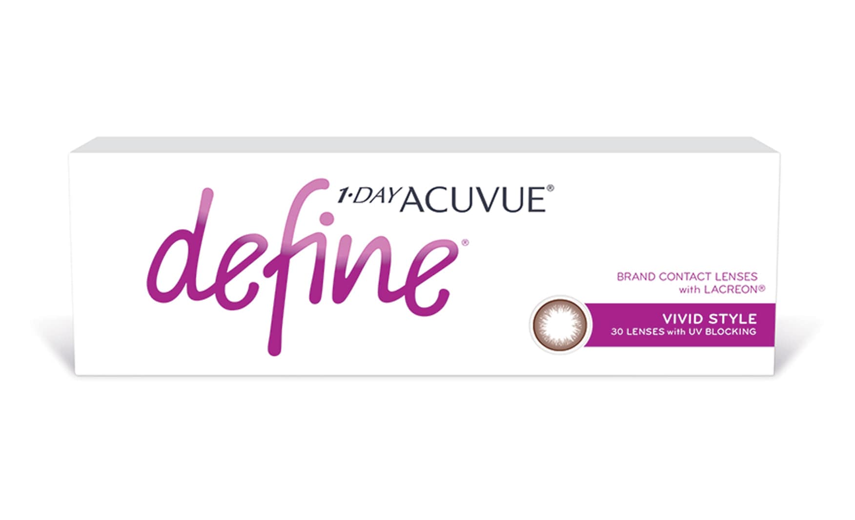 ACUVUE 1 DAY DEFINE WITH LACREON, VIVID STYLE - 30 LENSES - 1 DAY product image