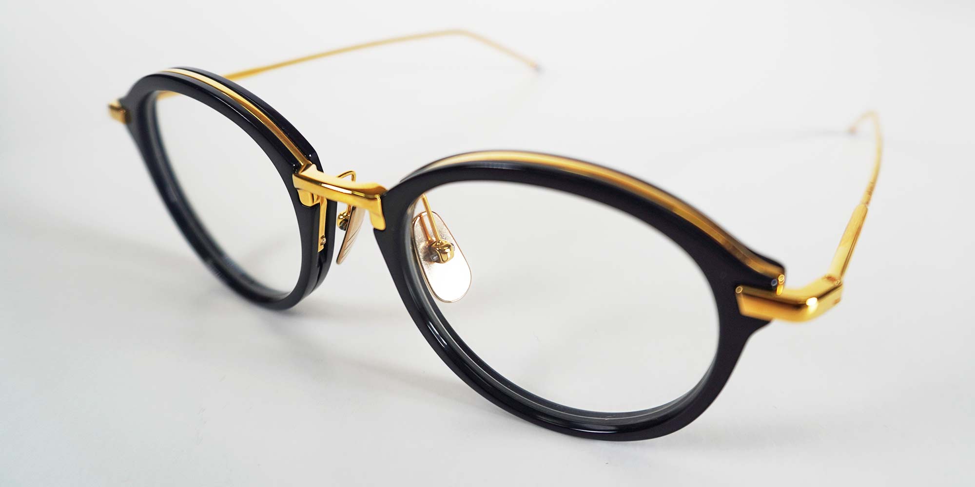 THOM BROWNE-TB-011-H-NVY-GLD-0-GLASSES FRAMES product image