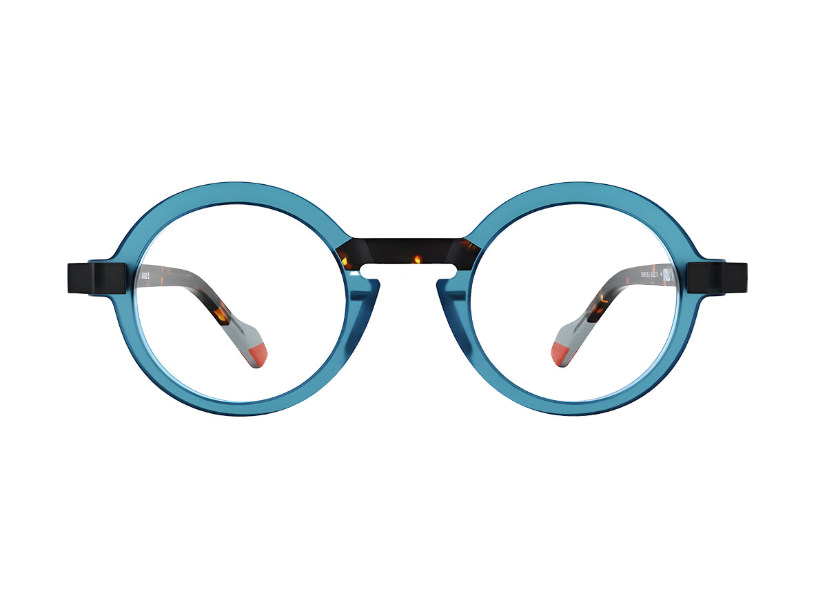 ANNE ET VALENTIN-RAW1 20A15-MATTE BLUE/TORT-4525-GLASSES FRAMES