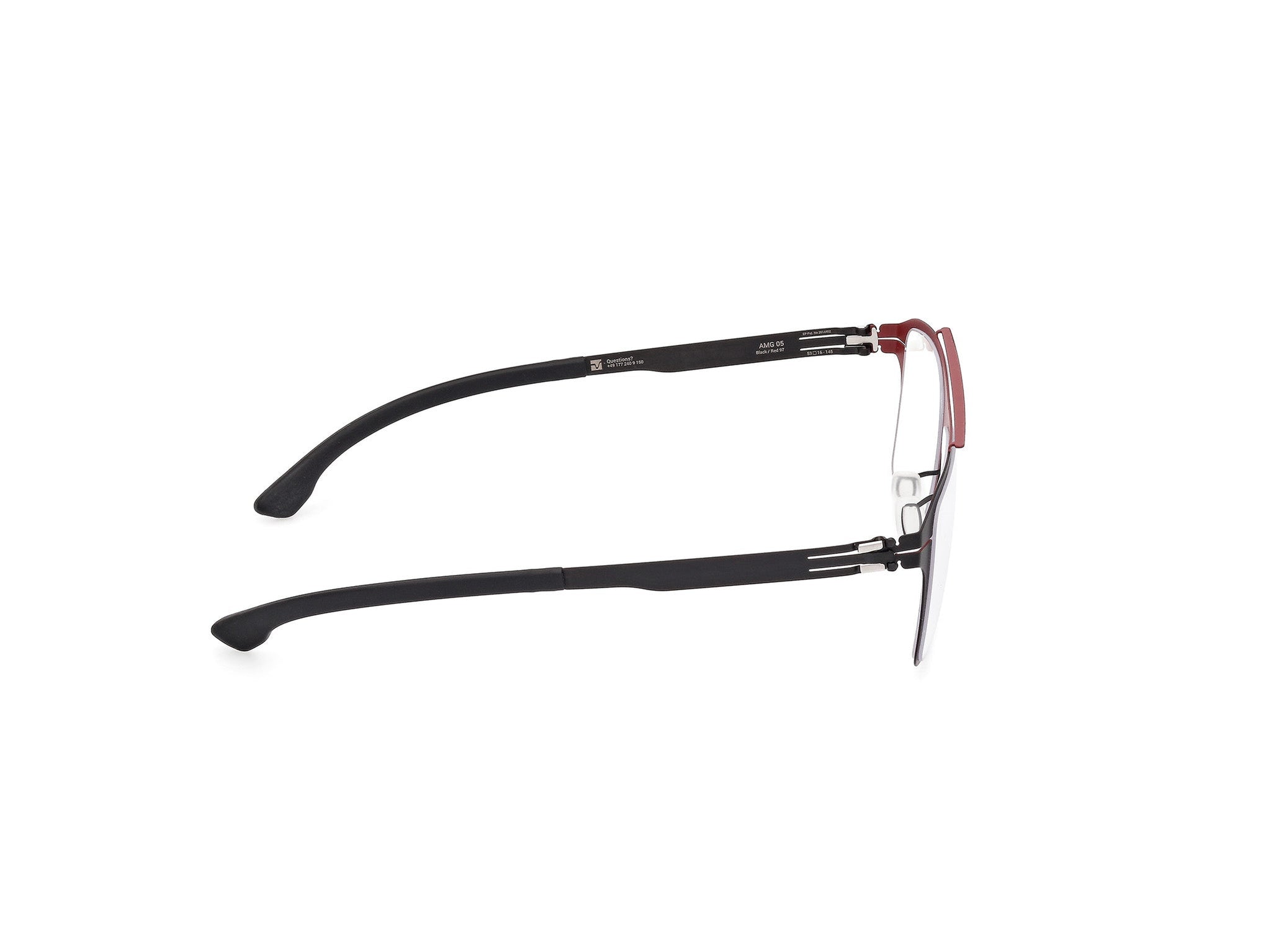 IC! BERLIN-AMG 05-BLACK-RED 97-5316-SPECTACLE FRAME