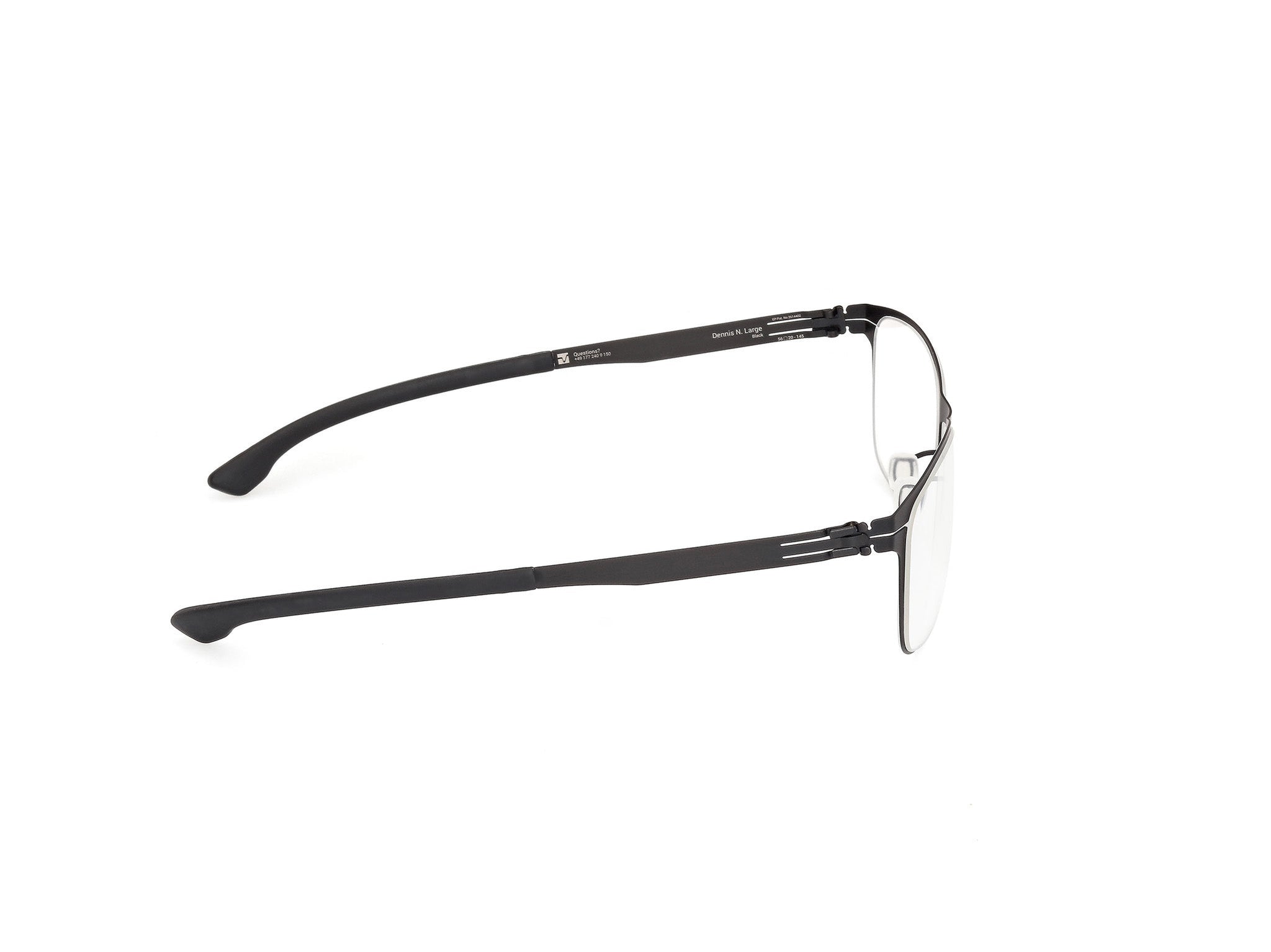 IC! BERLIN-DENNIS N. LARGE-BLACK-5620-SPECTACLE FRAME