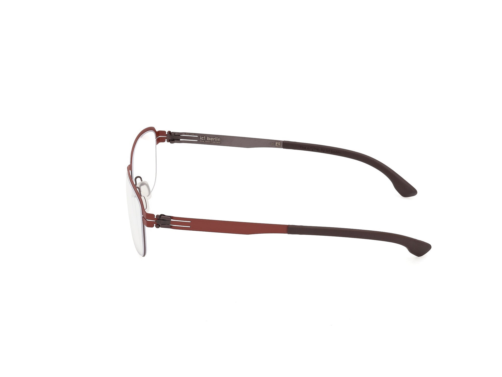 IC! BERLIN-LUAN-TEAK-FIRED BRIC-5316-SPECTACLE FRAME