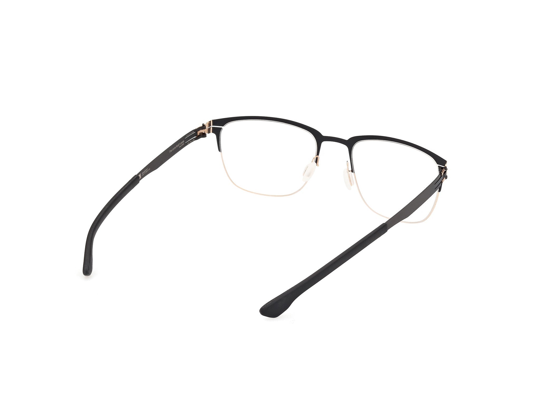 IC! BERLIN-THE LONE WOLF LARGE-ROSE-BLACK POP-5320-SPECTACLE FRAME