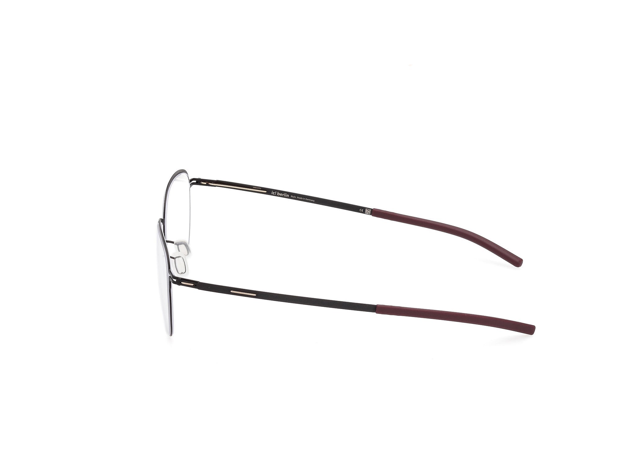 IC! BERLIN-NOTOS-BLACK :DARK-RED-4721-SPECTACLE FRAME