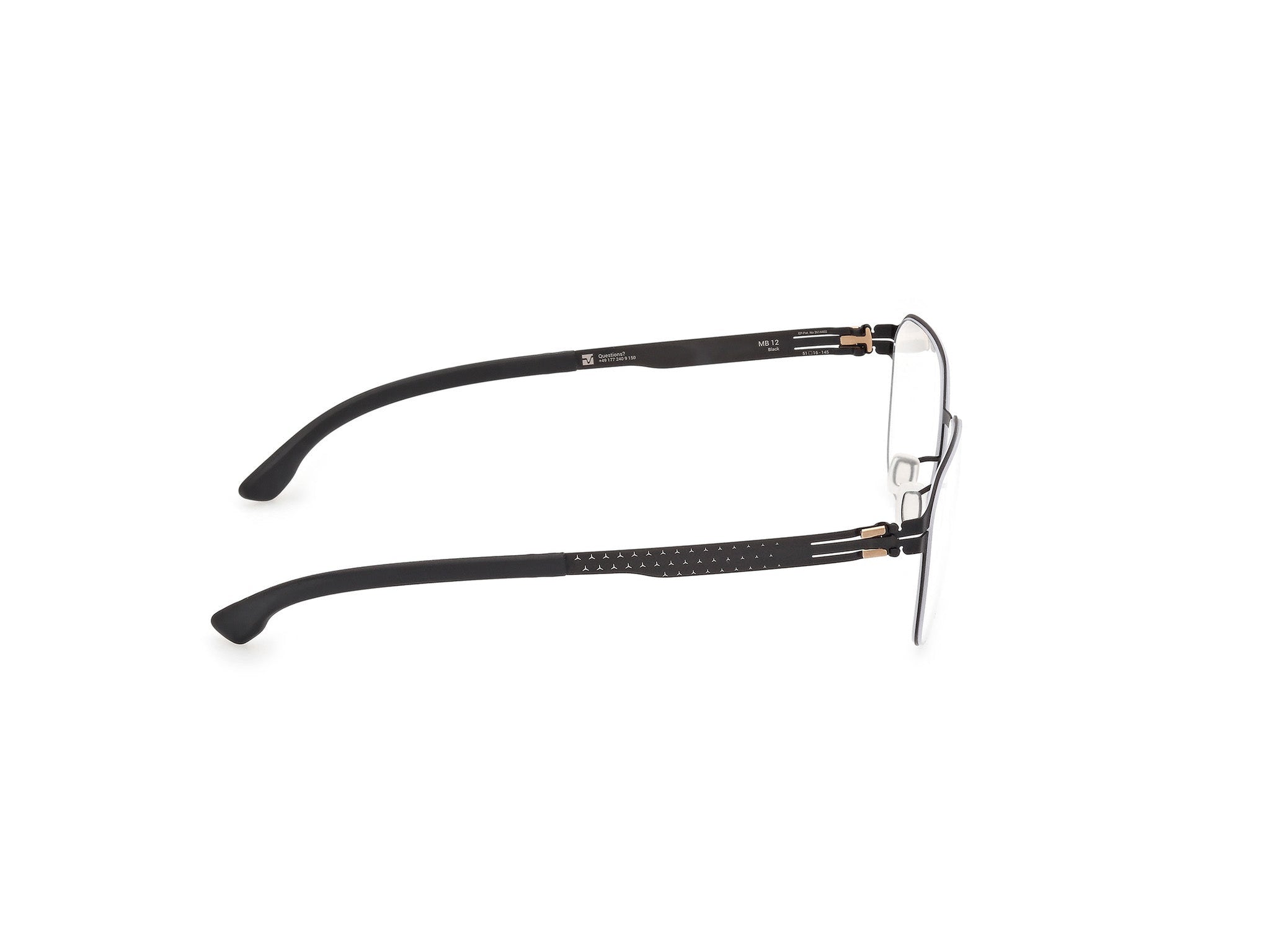 IC! BERLIN-MB 12-BLACK-5816-SPECTACLE FRAME