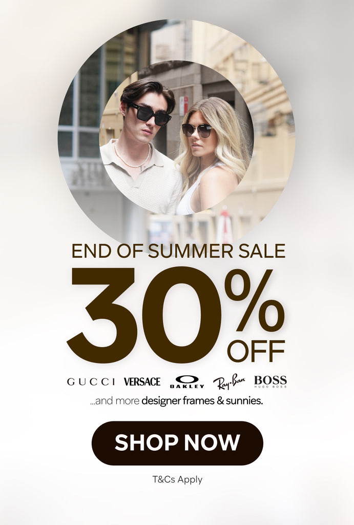 30% OFF FRAMES & SUNGLASSES
